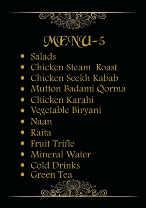 Cedar Menu 5