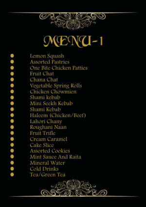 Hi Tea Menu 1