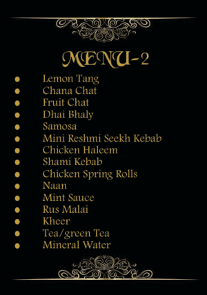 Hi Tea Menu 2