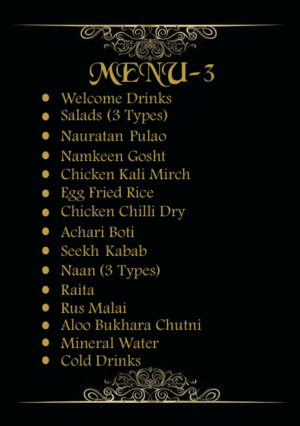 Signature Menu 3